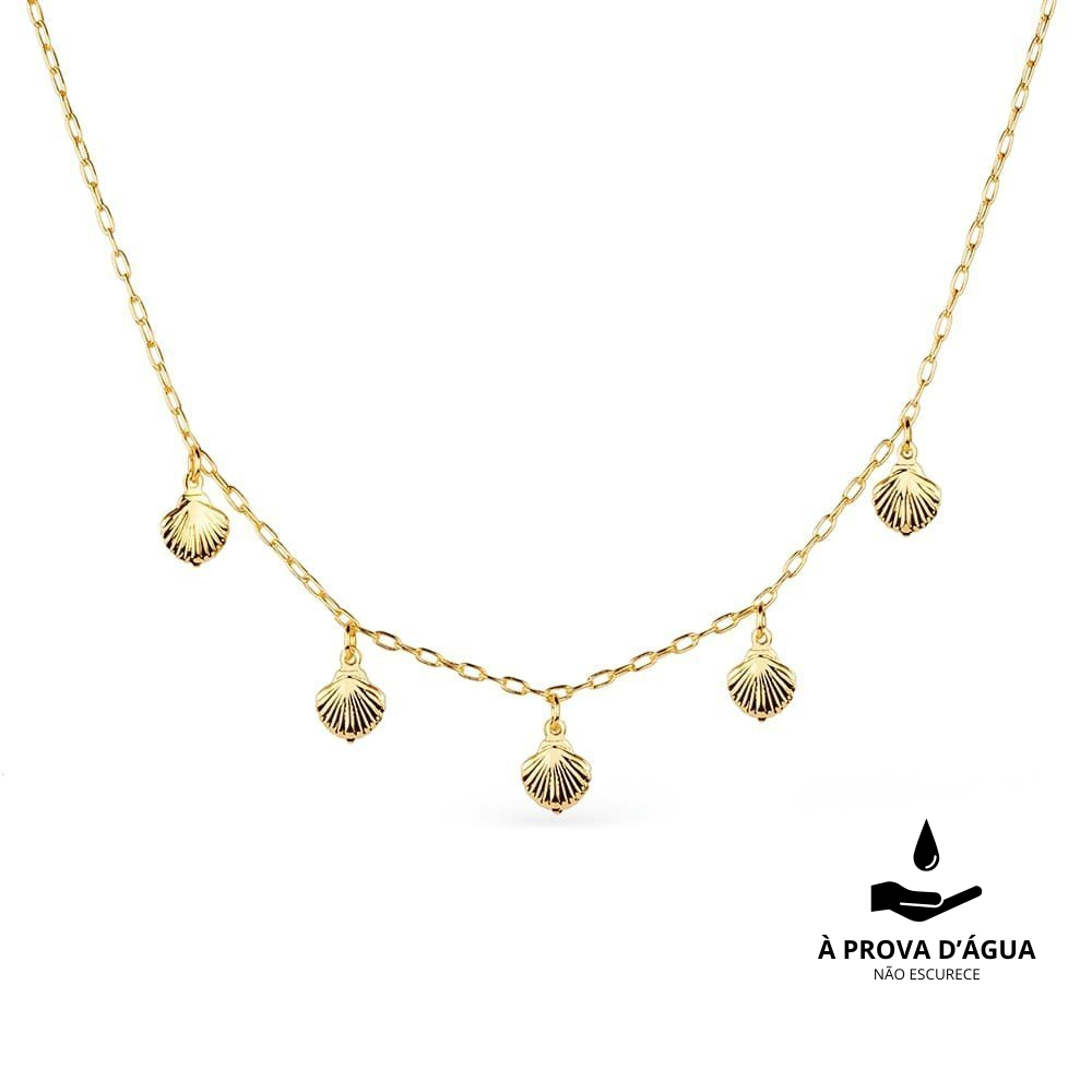 Gold Seashell Necklace