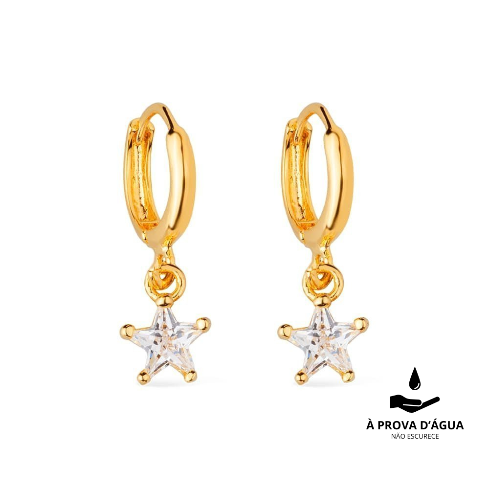 Gold Star Earrings