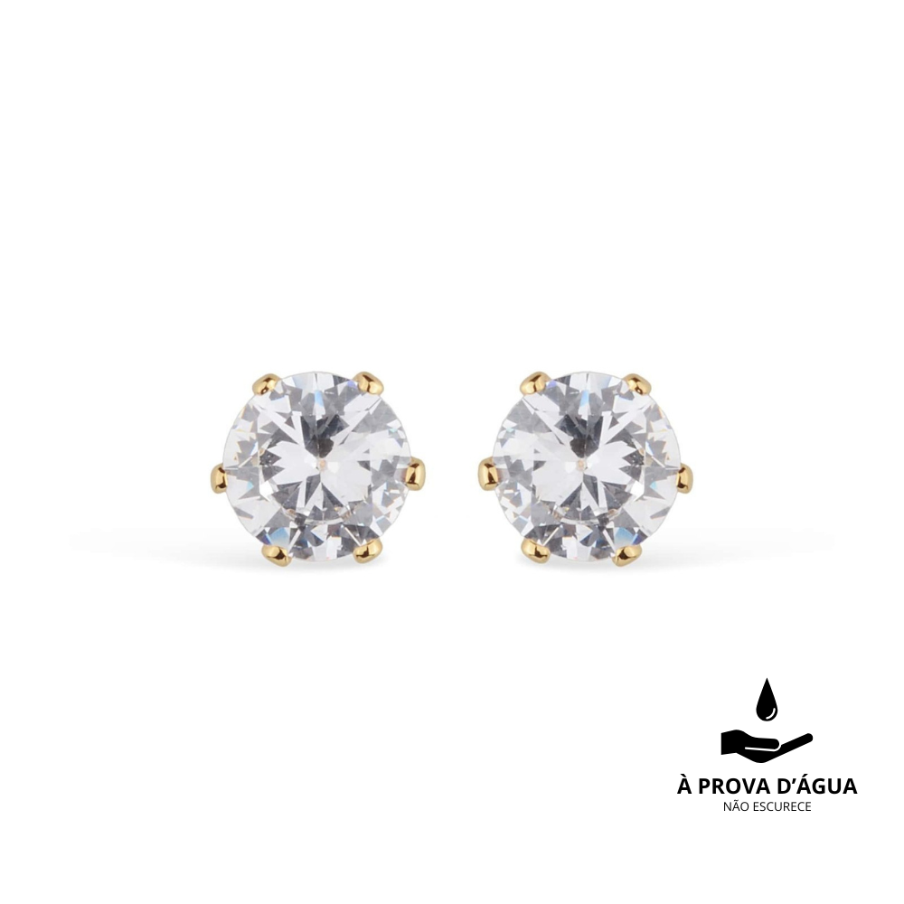 Small Zirconia Point of Light Stud Earrings