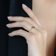 Gold Heart Midi Ring