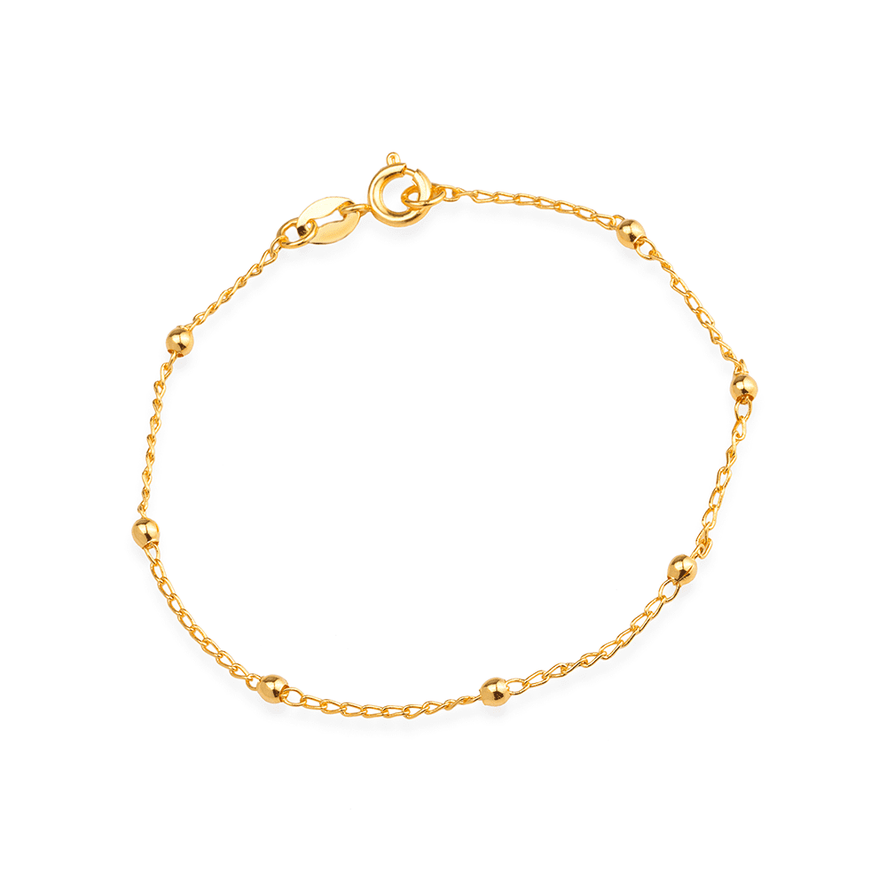 Delicate Gold Beaded Bracelet